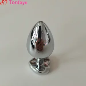 Images Safe Silver metal Butt Plug toy Main view